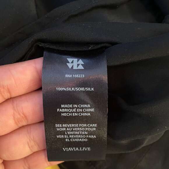 VIAVIA - 100% Silk Playsuit With Chain Strap - Picture 6 of 7